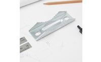 Antenna Clamp with U-Bolt Zinc-Plated Antenna Clamp Metal for Workshop, DIYers