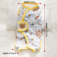 Cat Recovery Suit for Spay and Neuter Recovery Suit Cat, Snap Button Post-Surgery Recovery Suit, Sleeveless No-Legs Anti-Lick Cat Suit Design