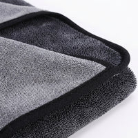 Dark Gray Car Drying Towel with Microfiber Cloths, Super Absorbent Towel for Automotive, 14 Yarn Count Single Layer 50cm Design