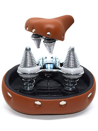 Vintage Bicycle Saddle with Springs and Rivets