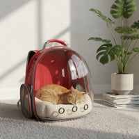 Space Capsule Pet Carrier Ventilated Space Capsule Feline Carrier Side Opening