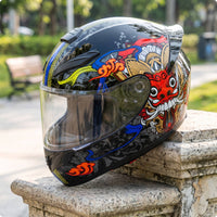 Aerodynamic Full Face | Ventilated, Full Face Helmet, for Karting