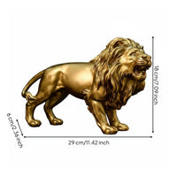 Resin Lion Figurine Ornamental Ornament Collectible