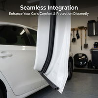 Car Door Seal Strip Rubber Sealing Strip for Most SUVs Sedans, Soundproof Noise Reduction Windproof  - Image 4