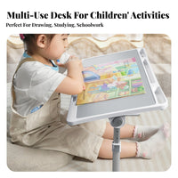 Adjustable Tilting Bed Table Built-in Page Holder Adjustable Computer Table
