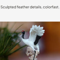 Resin Crane Figurines for Landscape and Miniature Decor