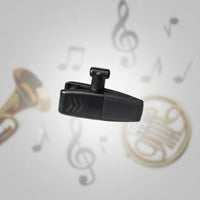 360 Degree Rotation Saxophone Audio Pickup Clip Scratch-Proof Saxophone Mic Mount Paint-Safe Brass Instrument Mic Holder Secure Grip for Musicians, Live Performance, Studio Recording, Stage