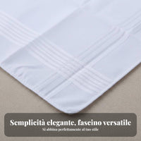 12 Pieces White Cotton Handkerchief DIY Friendly Plain White Craft Cloth