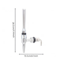 Wall-Mounted Beer Faucet Tapered Spout Bar Fixture Side Inlet