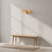 Wooden Bike Hanger Compact Bike Wall Mount Elegant for Apartment