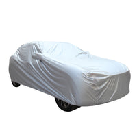 170T Silver-Coated Car Cover with Ear Mirrors, Sun and Rain Protection