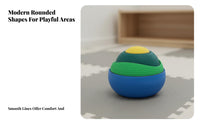 4 Pieces Indoor & Outdoor Use Kids Balance Stepping Stones Long-Lasting Balance Stepping Stones Versatile Play Toddler Sensory Steppers Lightweight & Portable for Preschoolers, Children 3+, Toddlers, Kindergarten, Early Education Center, Playroom