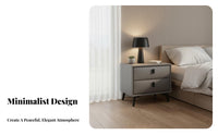 Two-Drawer End Table Minimalist and aesthetic Nightstand Space-Saving for residents