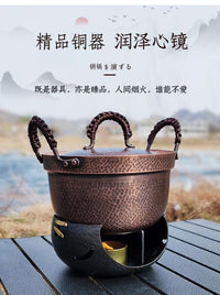 Lightweight Copper Milk Pan and Wok Set with Non-Stick Coating