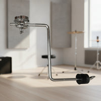 Rigid Z-Shaped Mount Rod Metal Z-Arm High-Quality Drum Rod with Clamp Sturdy for Percussionists