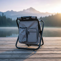 Multifunction Backpack Chair Foldable and Compact Backpack Cooler Stool