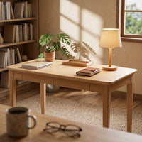 Minimalist Wooden Desk Solid Wood Desk Wide Desktop Furniture