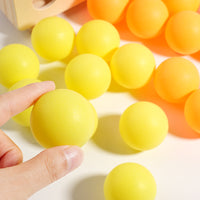 Bouncing Ball Battle Tabletop Game for Hand-Eye Coordination Training, Wooden Educational Toy for Kids and Seniors