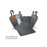 Waterproof Dog Car Seat Cover with Side Flaps Quilted Car Seat Cover with Mesh Window Nonslip Heavy-Duty for Dogs