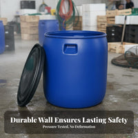 Wide Mouth Storage Barrel Large Capacity Exposed-Top Top Plastic Barrel Sturdy Duty Fermentation Crock Versatile for Farmers