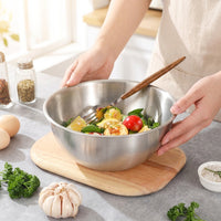Stainless Steel Mixing Bowl Set, Induction Whisking Bowl and Cooking Bowl with Scale, Versatile Batter Bowl for Home Cooking