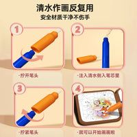 早教儿童水画本清水涂色绘画本反复涂鸦绘画玩具填色本幼儿园玩具