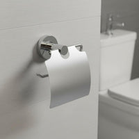 Toilet Roll Holder Metal Wall Mounted Bathroom Tissue Holder Space Saving