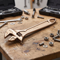 Adjustable Wrench Carbon Steel Wrench with Scale Versatile Adjustable Spanner for Plumbers, Mechanics, Household Maintenance, Plumbing