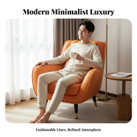 Upholstered Tub Chair Space-Saving Size Upholstered Contoured Rearrest Armchair Thickly Cushioned Ergonomic Rearrest for Adults