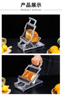Commercial Bread and Cheese Slicer with 304 Stainless Steel Blade, Multifunctional Manual Cutting Machine