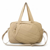 Detachable Strap Quilted Sports Bag Zippered Padded Duffel Bag