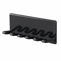 No Bathroom Organizer Compact Wall-Mounted Rack with Hooks Space-Saving