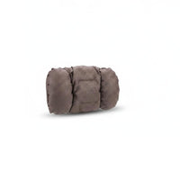 Perforated Car Headrest Pillow Padded Faux Leather Headrest Pillow Stitched Panel Adjustable Seat Cushion for Driving