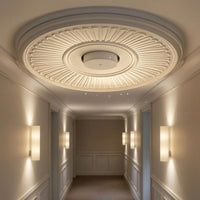 PU Ceiling Medallion Paintable Fixture Cover Covers Cracks and Holes