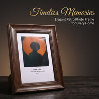 Photo Frame with Handmade Resin Vintage Decor, Picture for Wall or Desk Display, Classical Design for 6x4 and Tabletop Stand