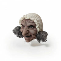 Witch Mask with Hair and Hat Horror Witch Mask Sturdy for Adults