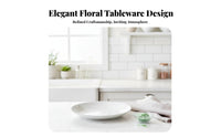 Japanese ceramic floral bowl set