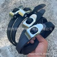 轮滑溜冰鞋轮滑冰刀冰球鞋芭扣带紧固扎带微调蜘蛛扣子卡扣批发