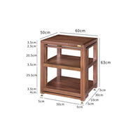 AV Media Tower Floor Standing Audio Cabinet Solid Wood Audio Component Shelf Wooden Amplifier Stand with Vibration Damping and Engineered Structure Suitable for Living Room Listening Space