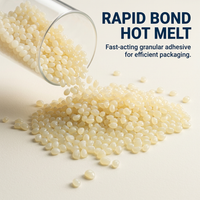 High Temperature Hot Melt Glue Pellets for Carton Sealing, Strong for Box Packaging, PE Film Laminated