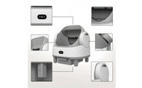 Compact Smart Self-Cleaning Cat Litter Box Raised Self-Cleaning Cat Litter Box for Apartments, Living Room