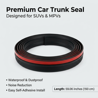 Universal Car Weather Seal Strip, Rubber Trunk Lid Sealing Strip for SUV, Not Prone to Aging Trunk L - Image 5