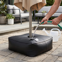 Outdoor Water-Filled Base Weight Bag for Umbrellas, Tents, and Arches - Heavy Duty Square Design