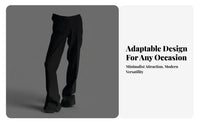 Split-Hem Trousers Versatile Design Dress Pants for Daily Wear, Cosplayers