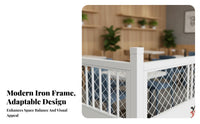 Nordic aesthetic Metal lattice partitionr Multi-Functional Partition Screen long-lasting Space Separator configurable Layfrom for Restaurant Owners, sectionice Managers, Homeowners, Restaurants, sectionices, Hotel Lobbies, Living Rooms