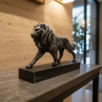 Lion Statue Luxury Look Resin Lion Figurine Gift Idea for Study, Office