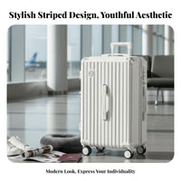 Hardside Carry-on Adjustable Handle Ribbed Hardside for Vacation