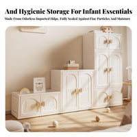 Multi-Compartment Organizer adaptable Use interlocking kids' Drawer System for Babies