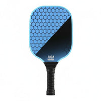 2 Pieces Long-Lasting Fiberglass Pickleball Paddle Shock Absorbing Recreation Equipment Textured Surface for Outdoor
