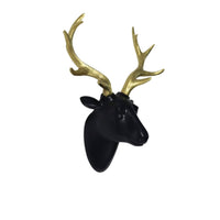 Deer Head with Antlers Decorative Deer Head Wall Sculpture Elegant for Bedroom